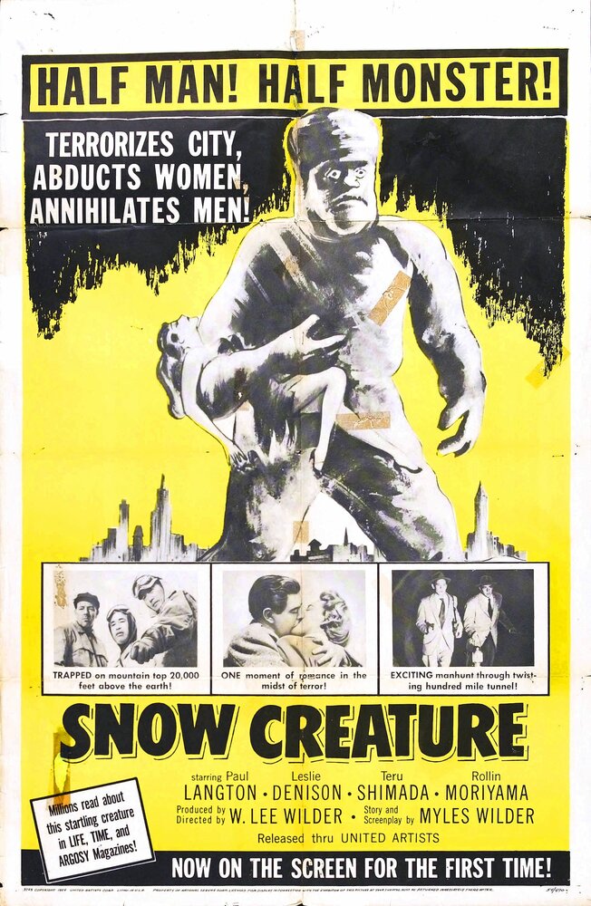 Снежное существо (1954) постер