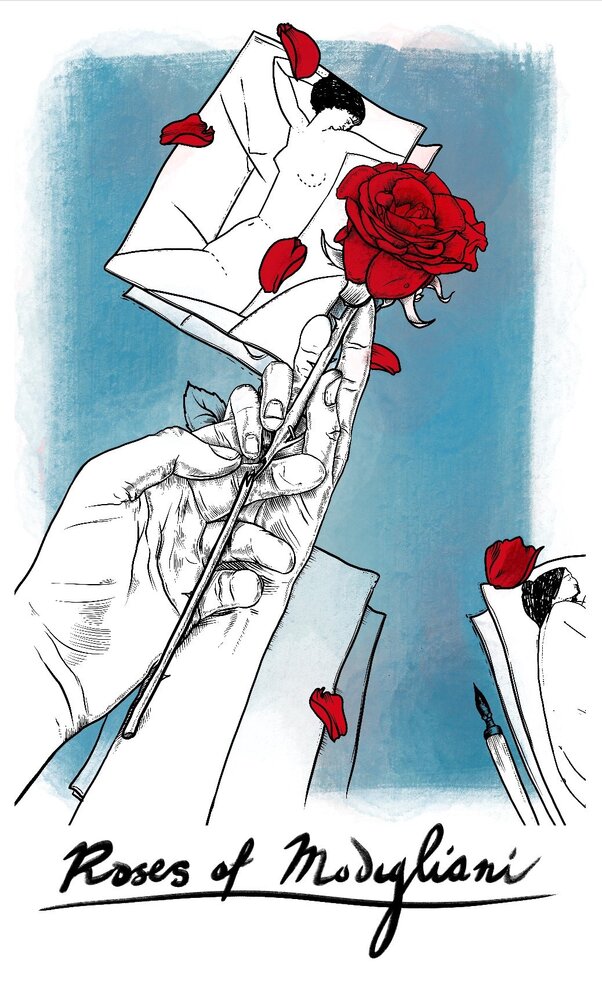 Розы Модильяни постер
