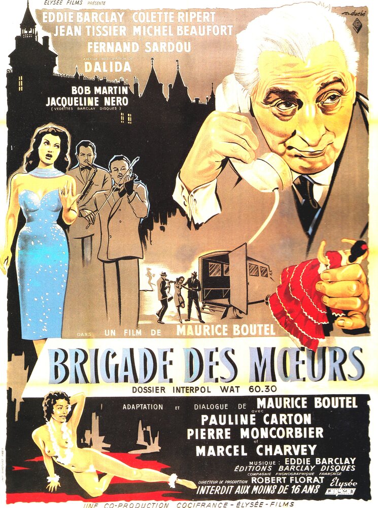 Brigade des moeurs (1959) постер