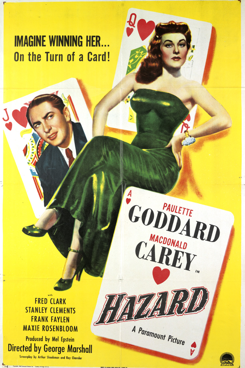 Hazard (1948) постер