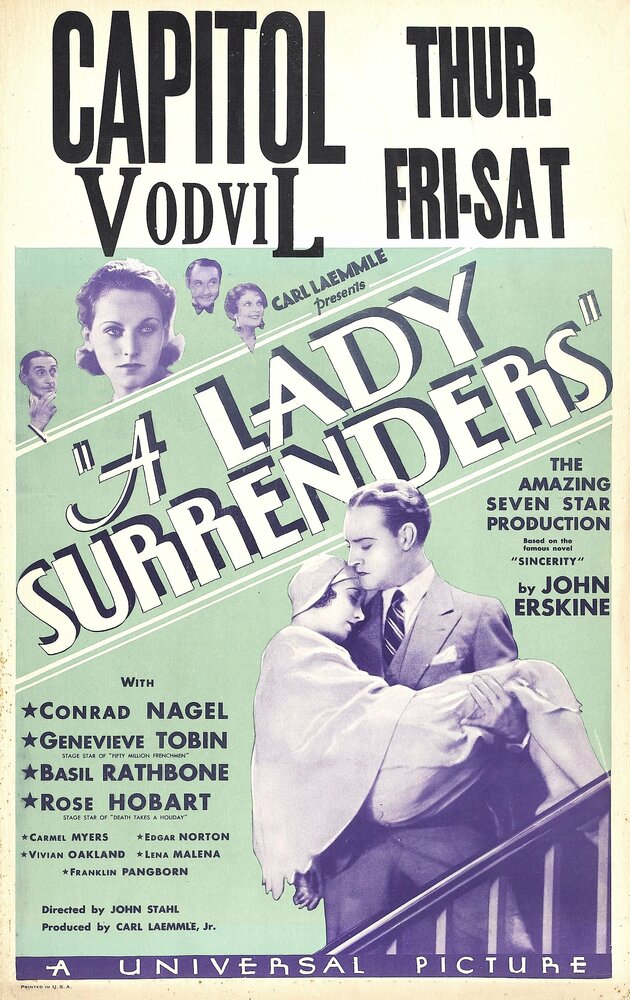 A Lady Surrenders (1930) постер