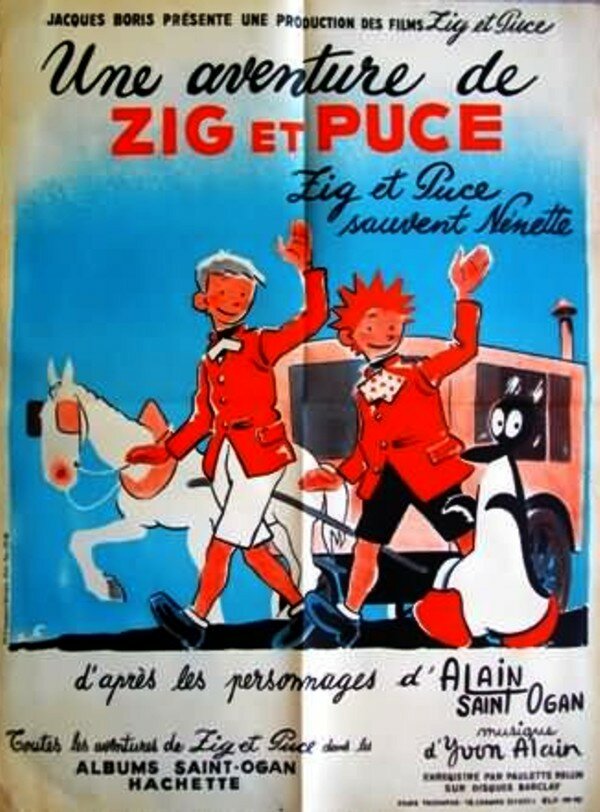 Zig et Puce sauvent Nénette (1955) постер