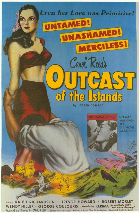 Изгнанник с островов (1951) постер