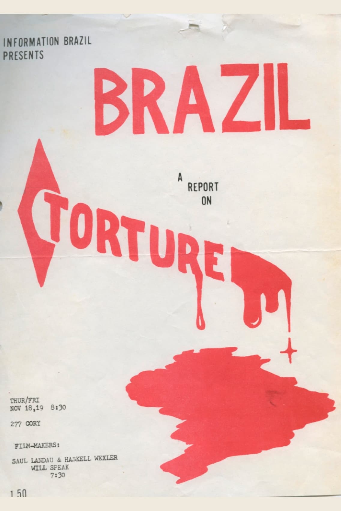 Brazil: A Report on Torture (1971) постер