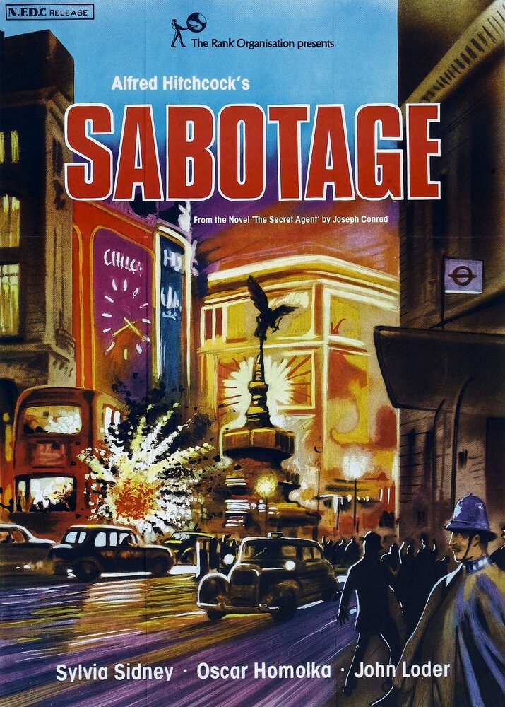 Саботаж (1936) постер