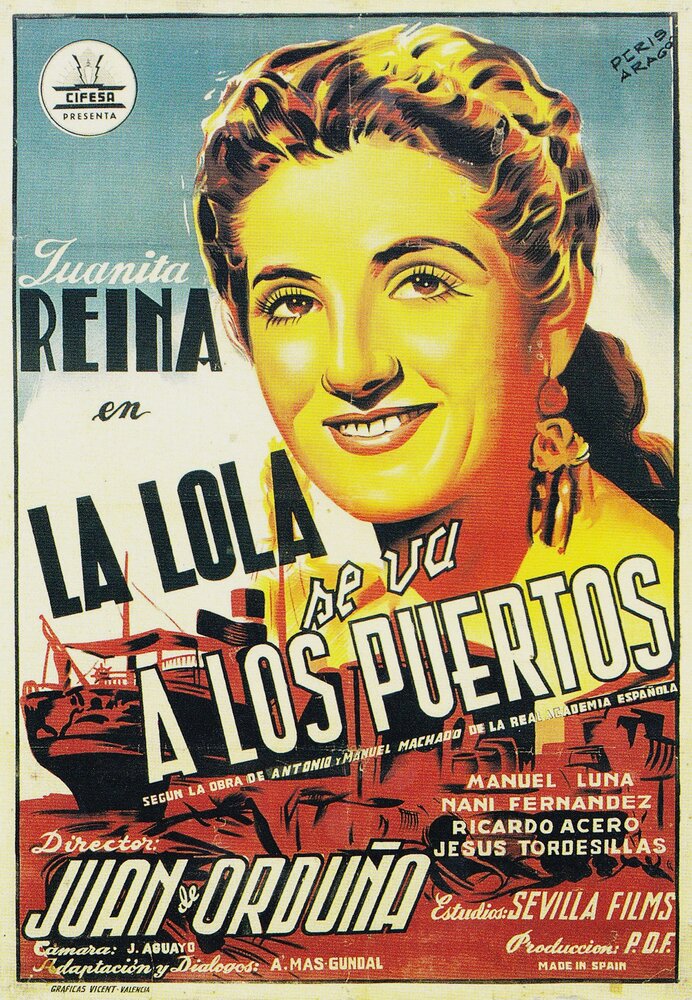 La Lola se va a los puertos (1947) постер