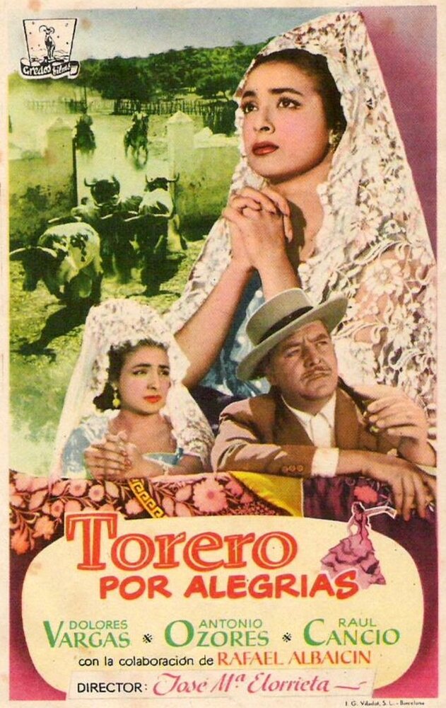 Torero por alegrías (1957) постер