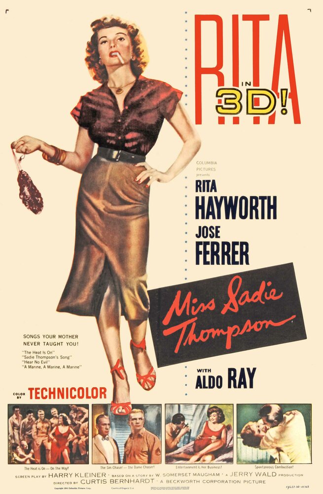 Мисс Сэди Томпсон (1953) постер