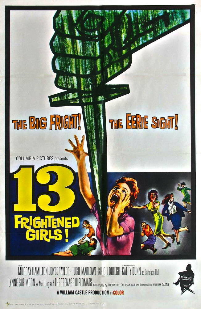 13 напуганных девчонок (1963) постер