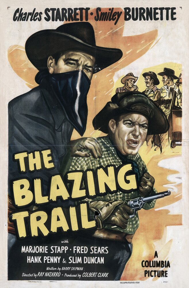 The Blazing Trail (1949) постер