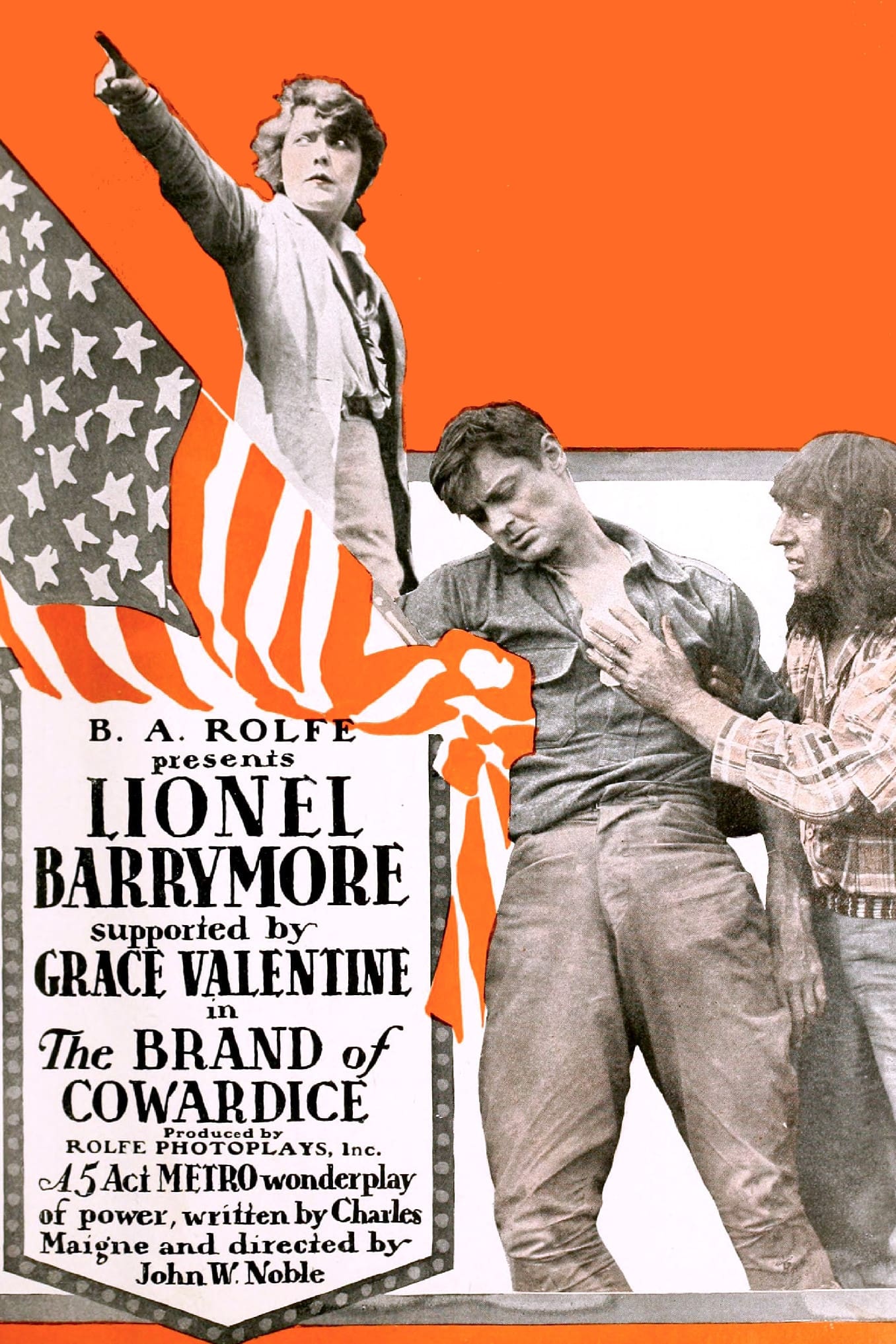 The Brand of Cowardice (1916) постер