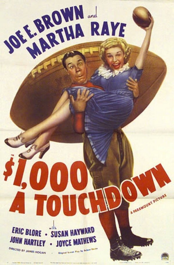 $1000 a Touchdown (1939) постер