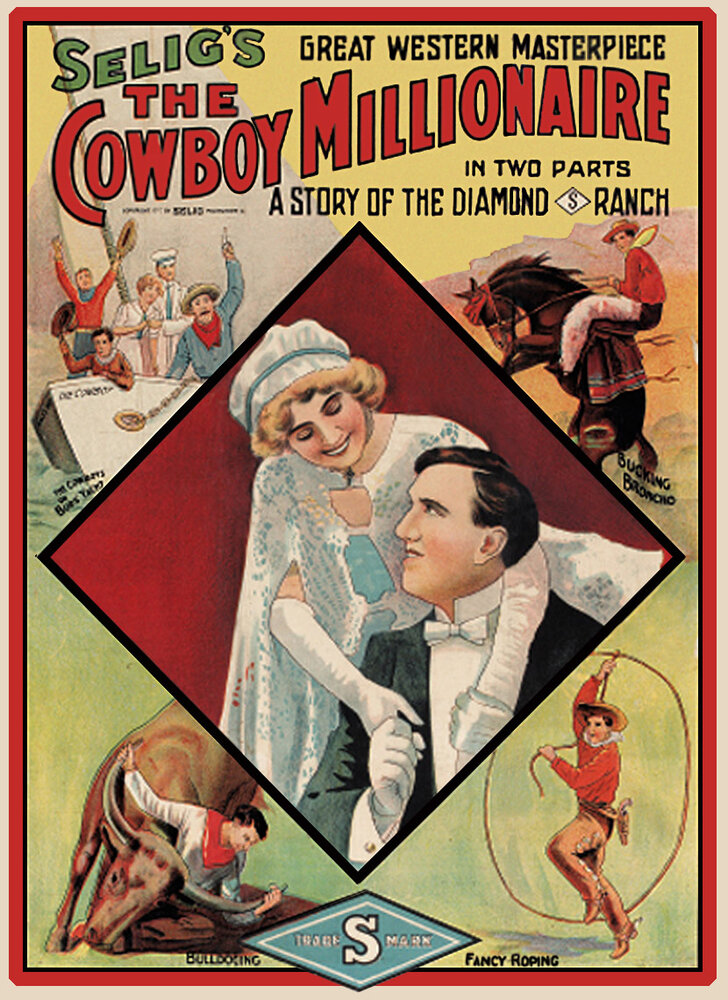 The Cowboy Millionaire (1909) постер