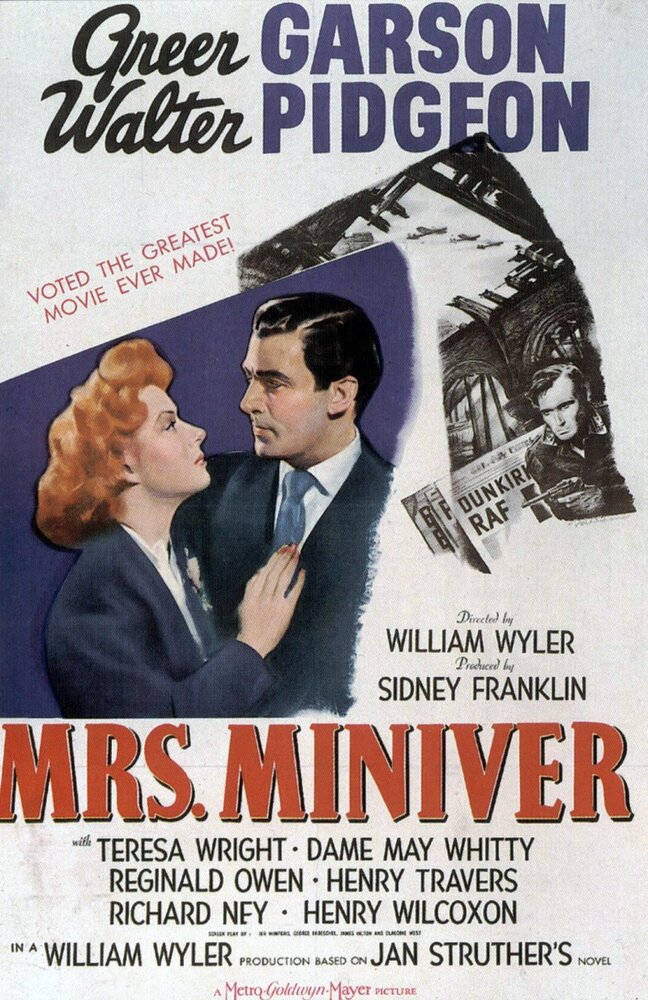 Миссис Минивер (1942) постер