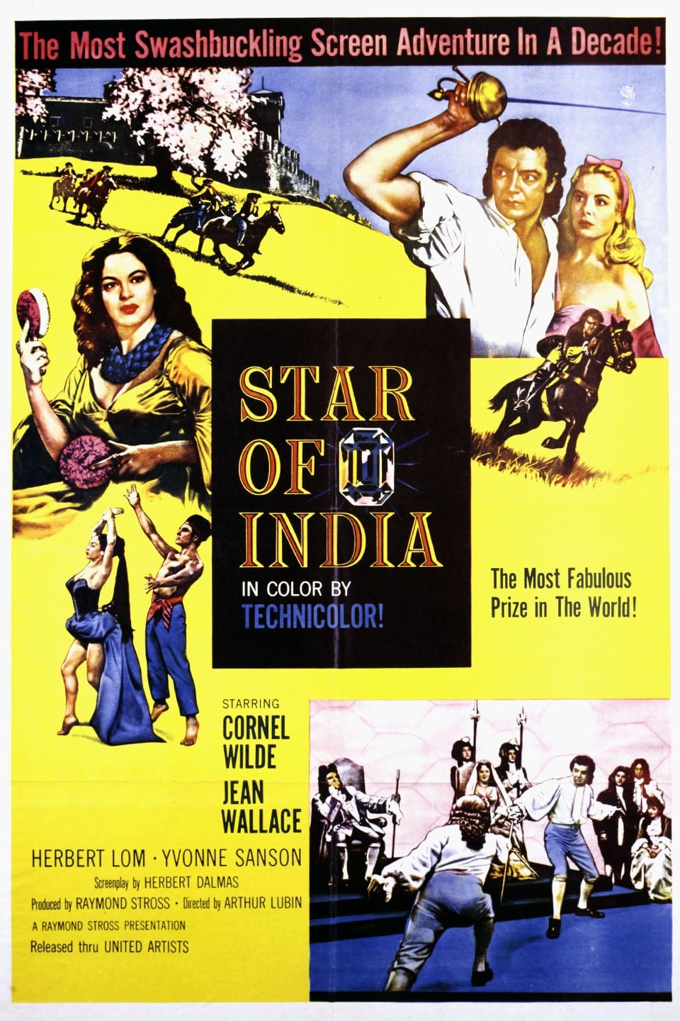 Звезда Индии (1954) постер