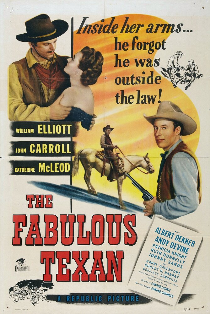 Невероятный техасец (1947) постер